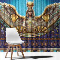 Egyptian Goddess Isis Window Curtain Ancient Mythology Winged Queen