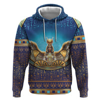Egyptian Goddess Isis Zip Hoodie Ancient Mythology Winged Queen