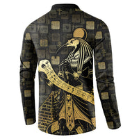 Egyptian God Thoth Button Sweatshirt Ancient Mythology Ibis Wisdom Hieroglyphic