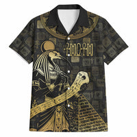 Egyptian God Thoth Hawaiian Shirt Ancient Mythology Ibis Wisdom Hieroglyphic
