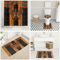 Egyptian God Horus Bathroom Set Ancient Mythology Falcon Hieroglyphic Patterns