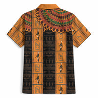 Egyptian God Horus Hawaiian Shirt Ancient Mythology Falcon Hieroglyphic Patterns