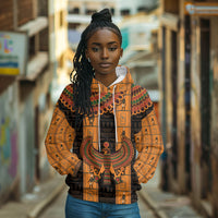 Egyptian God Horus Hoodie Ancient Mythology Falcon Hieroglyphic Patterns