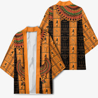 Egyptian God Horus Kimono Ancient Mythology Falcon Hieroglyphic Patterns