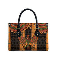Egyptian God Horus Leather Bag Ancient Mythology Falcon Hieroglyphic Patterns
