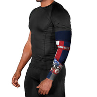 Personalized Netherlands Cycling Arm Sleeves Sporty Style Navy - Wonder Print Shop