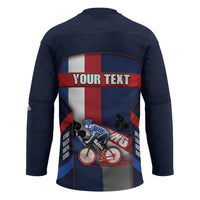 Personalized Netherlands Cycling Hockey Jersey Sporty Style Navy - Wonder Print Shop