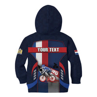 Personalized Netherlands Cycling Kid Hoodie Sporty Style Navy - Wonder Print Shop