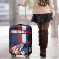 Netherlands Cycling Luggage Cover Sporty Style Navy - Wonder Print Shop