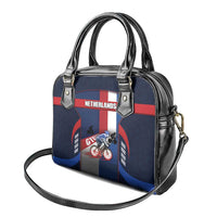 Netherlands Cycling Shoulder Handbag Sporty Style Navy - Wonder Print Shop