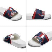 Netherlands Cycling Slide Sandals Sporty Style Navy - Wonder Print Shop