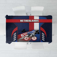 Netherlands Cycling Tablecloth Sporty Style Navy - Wonder Print Shop