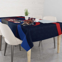 Netherlands Cycling Tablecloth Sporty Style Navy - Wonder Print Shop