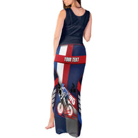 Personalized Netherlands Cycling Tank Maxi Dress Sporty Style Navy - Wonder Print Shop