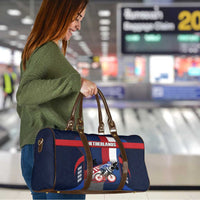 Netherlands Cycling Travel Bag Sporty Style Navy - Wonder Print Shop