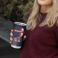 Personalized Netherlands Cycling Tumbler Cup Sporty Style Navy - Wonder Print Shop