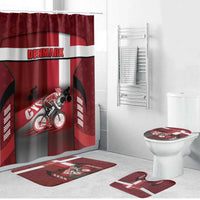 Denmark Cycling Bathroom Set Sporty Style Red - Wonder Print Shop