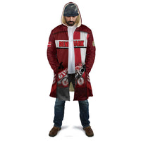 Personalized Denmark Cycling Cloak Sporty Style Red - Wonder Print Shop