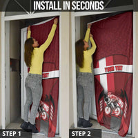 Personalized Denmark Cycling Door Cover Sporty Style Red - Wonder Print Shop