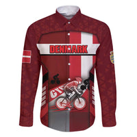 Personalized Denmark Cycling Family Matching Short Sleeve Bodycon Dress and Hawaiian Shirt Sporty Style Red - Wonder Print Shop