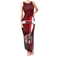 Personalized Denmark Cycling Family Matching Tank Maxi Dress and Hawaiian Shirt Sporty Style Red - Wonder Print Shop