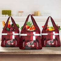 Denmark Cycling Grocery Bag Sporty Style Red - Wonder Print Shop