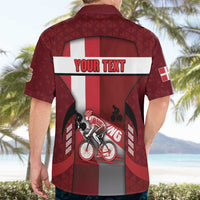 Personalized Denmark Cycling Hawaiian Shirt Sporty Style Red - Wonder Print Shop
