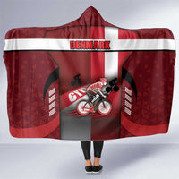 Denmark Cycling Hooded Blanket Sporty Style Red - Wonder Print Shop