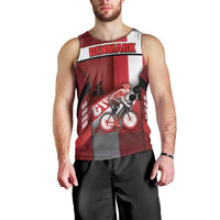 Personalized Denmark Cycling Men Tank Top Sporty Style Red - Wonder Print Shop