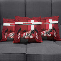 Denmark Cycling Pillow Cover Sporty Style Red - Wonder Print Shop