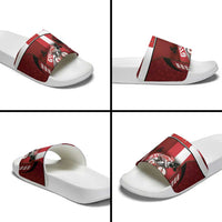 Denmark Cycling Slide Sandals Sporty Style Red - Wonder Print Shop