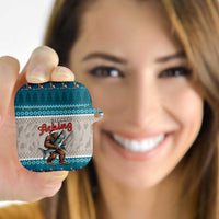Bigfoot Fishing Christmas AirPods Case Funny Style - Wonder Print Shop
