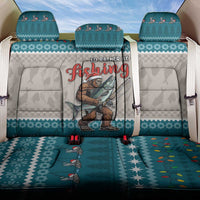 Bigfoot Fishing Christmas Back Car Seat Cover Funny Style - Wonder Print Shop