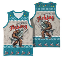 Bigfoot Fishing Christmas Basketball Jersey Funny Style - Wonder Print Shop
