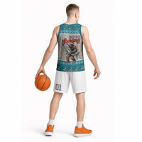 Bigfoot Fishing Christmas Basketball Jersey Funny Style - Wonder Print Shop