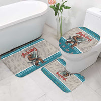 Bigfoot Fishing Christmas Bathroom Set Funny Style - Wonder Print Shop