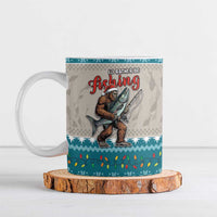 Bigfoot Fishing Christmas Ceramic Mug Funny Style - Wonder Print Shop