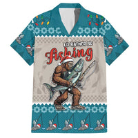 Bigfoot Fishing Christmas Hawaiian Shirt Funny Style - Wonder Print Shop