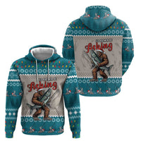 Bigfoot Fishing Christmas Hoodie Funny Style - Wonder Print Shop