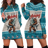 Bigfoot Fishing Christmas Hoodie Dress Funny Style - Wonder Print Shop
