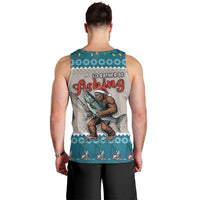 Bigfoot Fishing Christmas Men Tank Top Funny Style - Wonder Print Shop