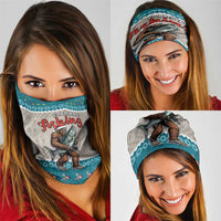 Bigfoot Fishing Christmas Neck Gaiter Funny Style - Wonder Print Shop