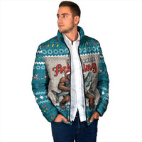 Bigfoot Fishing Christmas Padded Jacket Funny Style - Wonder Print Shop