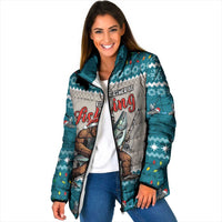 Bigfoot Fishing Christmas Padded Jacket Funny Style - Wonder Print Shop