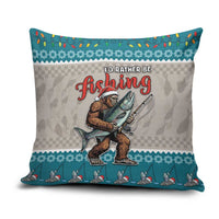 Bigfoot Fishing Christmas Pillow Cover Funny Style - Wonder Print Shop