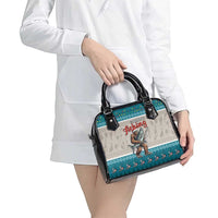 Bigfoot Fishing Christmas Shoulder Handbag Funny Style - Wonder Print Shop