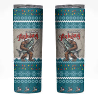 Bigfoot Fishing Christmas Skinny Tumbler Funny Style - Wonder Print Shop