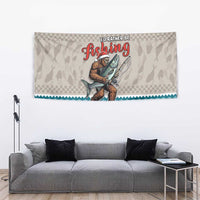 Bigfoot Fishing Christmas Tapestry Funny Style - Wonder Print Shop
