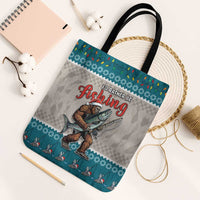 Bigfoot Fishing Christmas Tote Bag Funny Style - Wonder Print Shop