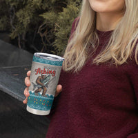 Bigfoot Fishing Christmas Tumbler Cup Funny Style - Wonder Print Shop